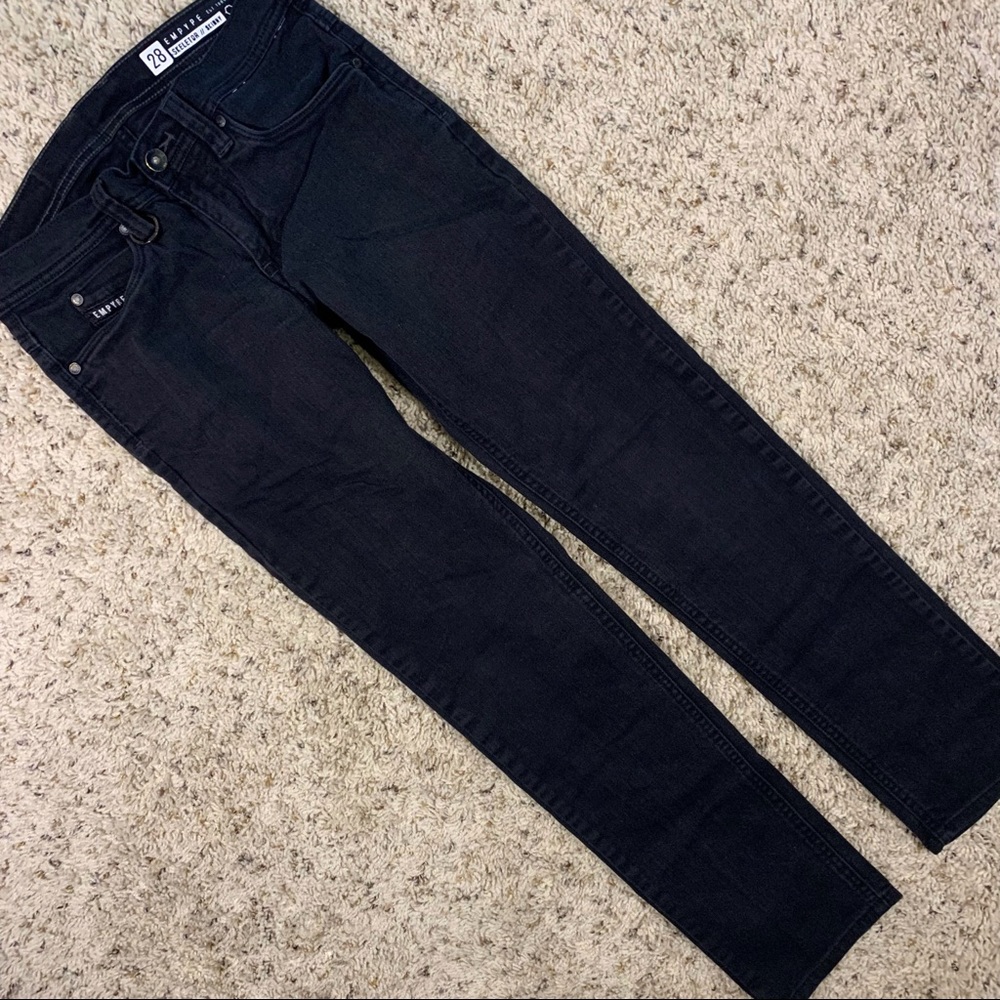 Empyre Skeletor Skinny Black Jeans Mens 28